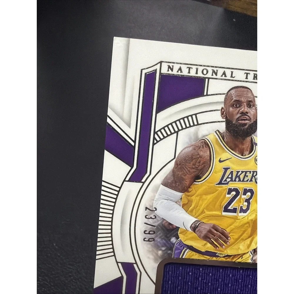 2024 National Treasures Lebron James #23/99 Jersey Number Game Used Patch